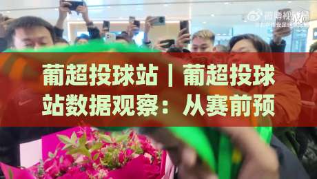 葡超投球站｜葡超投球站数据观察：从赛前预判到临场调整的实战思路(葡超投球站)-最大权威网页押球站直播指南蓝光低水无需注册观看
