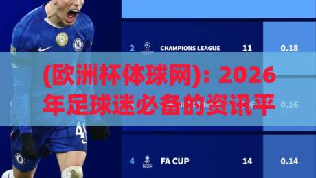 (欧洲杯体球网): 2026年足球迷必备的资讯平台【欧洲杯体球网】—— 全面赛事数据与独家深度分析